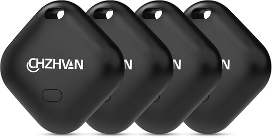 Luggage Tracker, Key Finder Tag 4 Pack Air Tracker, Works with Apple Find My (Ios Only), Water-Resistant, Bluetooth Item Finder for Bags, Luggage, Backpack,Replaceable Battery